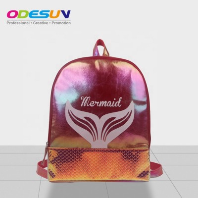 Sedex audit  4 pillars audit  BSCI audit 2019 promotional Holographic shine backpack for teenagers